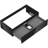 Mexen Orio Badezimmerschrank unter Waschbecken 90 cm, 1 Schublade, schwarz glänzend - 91A10-09023-1-BF70