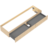Mexen Rivel Badezimmerschrank unter Waschbecken 160 cm, 1 Schublade, geriffelt, Eiche - 91A20-16023-1-BF81