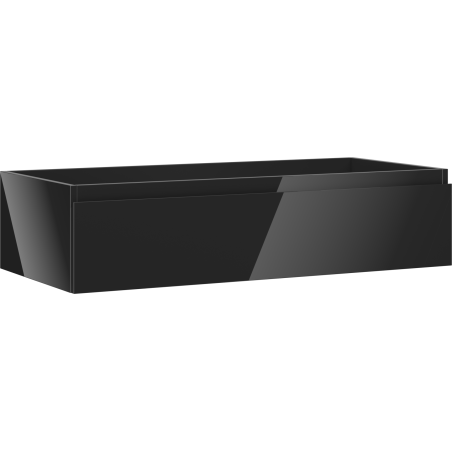 Mexen Orio meuble de salle de bain sous-lavabo 100 cm, 1 tiroir, noir brillant - 91A10-10023-1-BF70