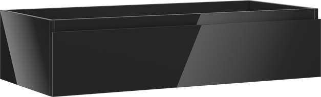 Mexen Orio Badezimmerschrank unter dem Waschbecken 100 cm, 1 Schublade, schwarz glänzend - 91A10-10023-1-BF70