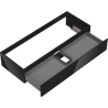 Mexen Orio Badezimmerunterschrank 120 cm, 1 Schublade, Schwarz Glanz - 91A10-12023-1-BF70