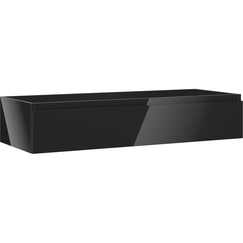 Mexen Orio Badunterschrank 120 cm, 1 Schublade, schwarz glänzend - 91A10-12023-1-BF70