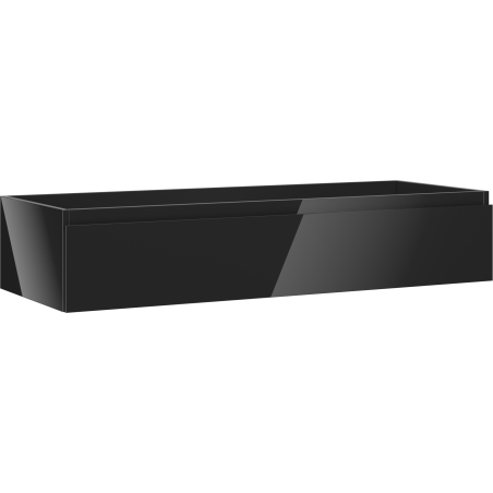 Mexen Orio kupaonski ormarić ispod umivaonika 120 cm, 1 ladica, crni sjaj - 91A10-12023-1-BF70