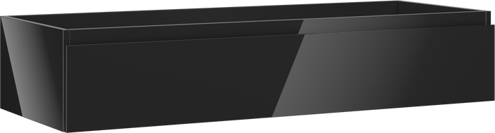 Mexen Orio armario de baño para lavabo 120 cm, 1 cajón, negro brillante - 91A10-12023-1-BF70