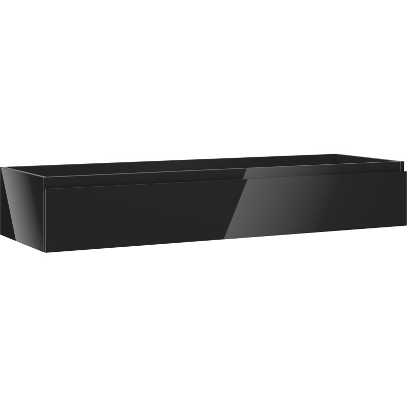 Mexen Orio badkamerkast onder wastafel 140 cm, 1 lade, zwart glans - 91A10-14023-1-BF70