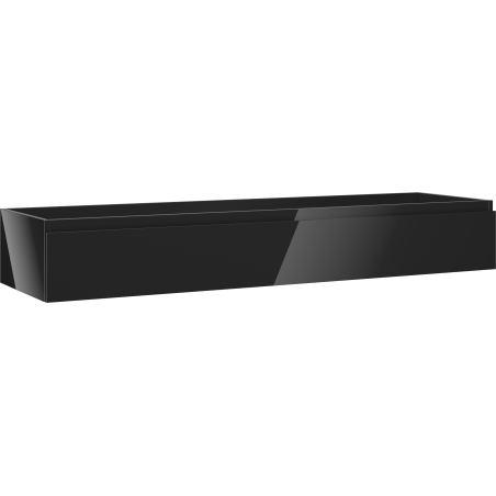 Mexen Orio mueble de baño bajo lavabo 160 cm, 1 cajón, negro brillante - 91A10-16023-1-BF70