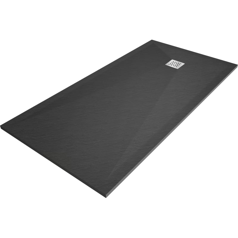Mexen Stone+ pravokutna kompozitna tuš-kada 200 x 80 cm, antracit - 44718020