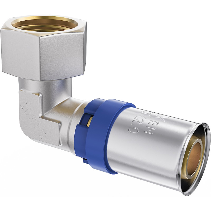 Mexen PEX-P półśrubunek, kolano zaciskowe, zaprasowywane PEX 20 x 3/4 GW - W97136-2034F-00
