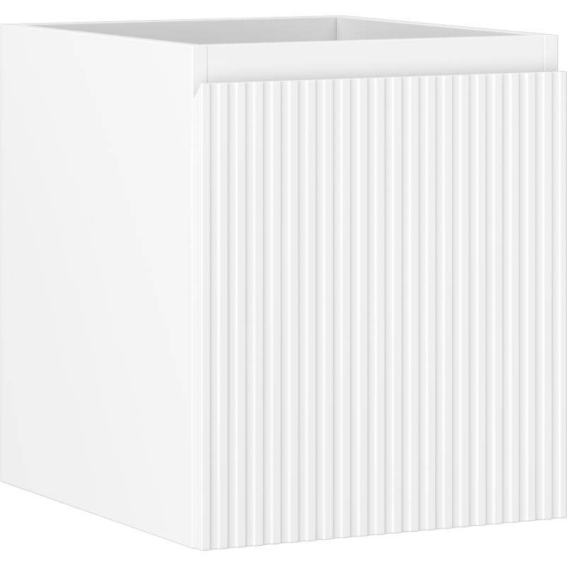 Mexen Rivel mueble de baño para lavabo 40 cm, 1 cajón, ranurado, blanco mate - 91A20-04047-1-BF01