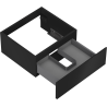 Mexen Orio mobile da bagno sottolavabo 50 cm, 1 cassetto, nero opaco - 91A10-05023-1-BF71