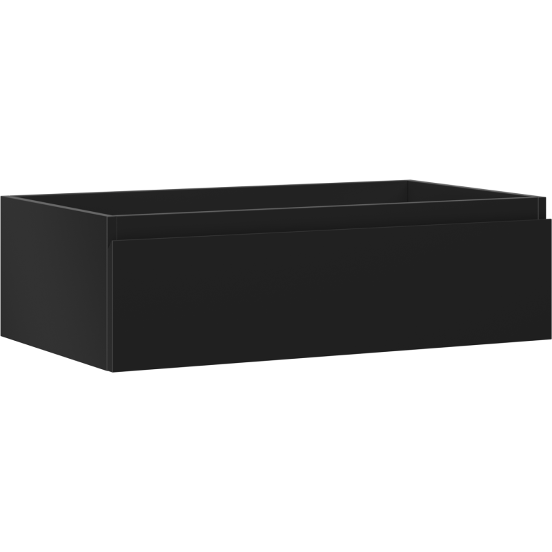 Mexen Orio 80 cm Bathroom Cabinet, 1 Drawer, Matte Black - 91A10-08023-1-BF71