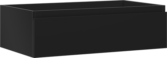 Mexen Orio badrumsskåp under handfat 80 cm, 1 låda, svart matt - 91A10-08023-1-BF71