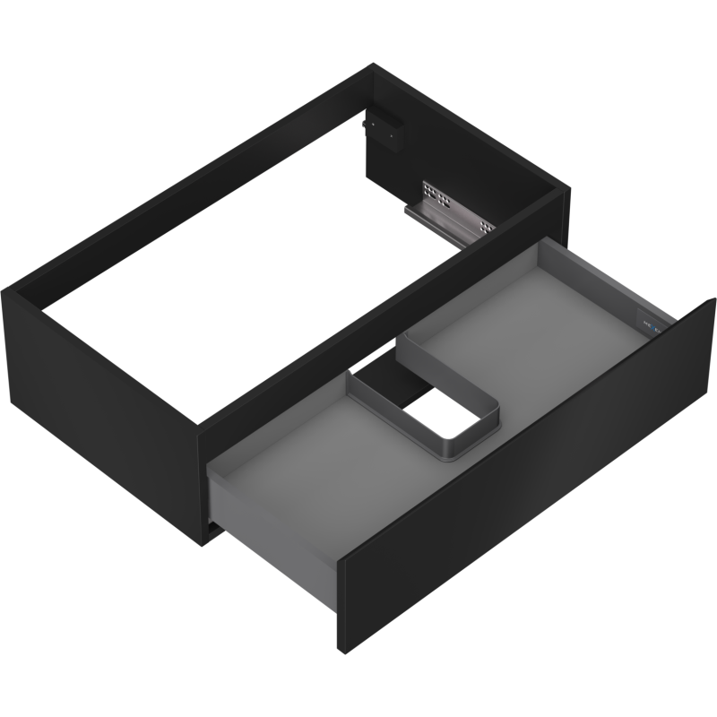 Mexen Orio mobile bagno sotto lavabo 80 cm, 1 cassetto, nero opaco - 91A10-08023-1-BF71