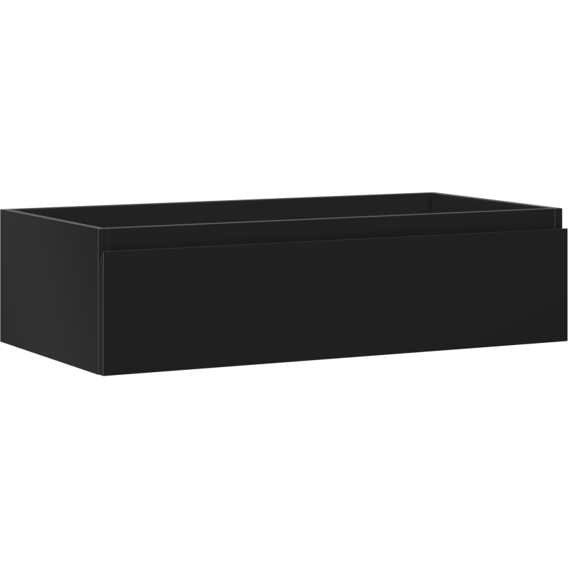 Mexen Orio Badezimmerschrank unter Waschbecken 90 cm, 1 Schublade, schwarz matt - 91A10-09023-1-BF71