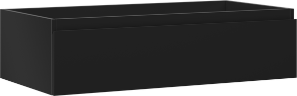 Mexen Orio badkamerkastje onder de wastafel 90 cm, 1 lade, zwart mat - 91A10-09023-1-BF71