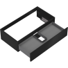 Mexen Orio Badezimmerschrank unter Waschbecken 90 cm, 1 Schublade, schwarz matt - 91A10-09023-1-BF71
