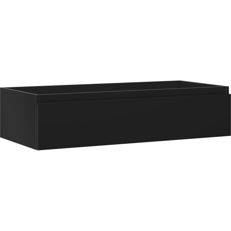 Mexen Orio Bathroom Cabinet 100 cm, 1 Drawer, Black Matte - 91A10-10023-1-BF71