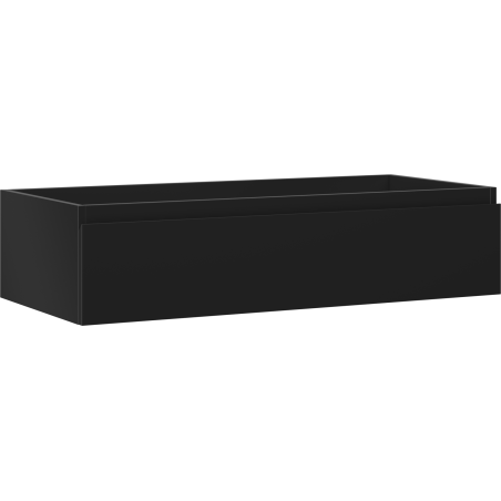 Mexen Orio Badezimmerschrank 100 cm, 1 Schublade, schwarz matt - 91A10-10023-1-BF71