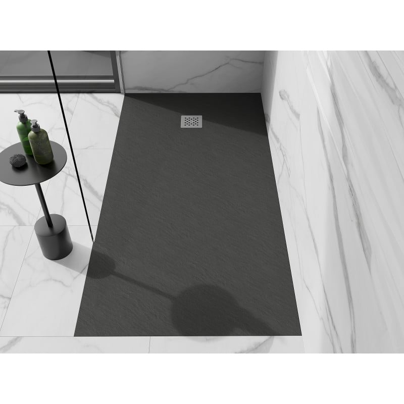 Mexen Stone+ brodzik kompozytowy prostokątny 200 x 80 cm, antracyt - 44718020