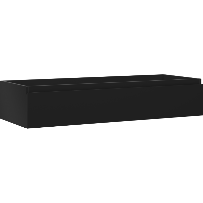 Mexen Orio mueble de baño para lavabo de 120 cm, 1 cajón, negro mate - 91A10-12023-1-BF71