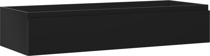 Mexen Orio mueble de baño para lavabo de 120 cm, 1 cajón, negro mate - 91A10-12023-1-BF71