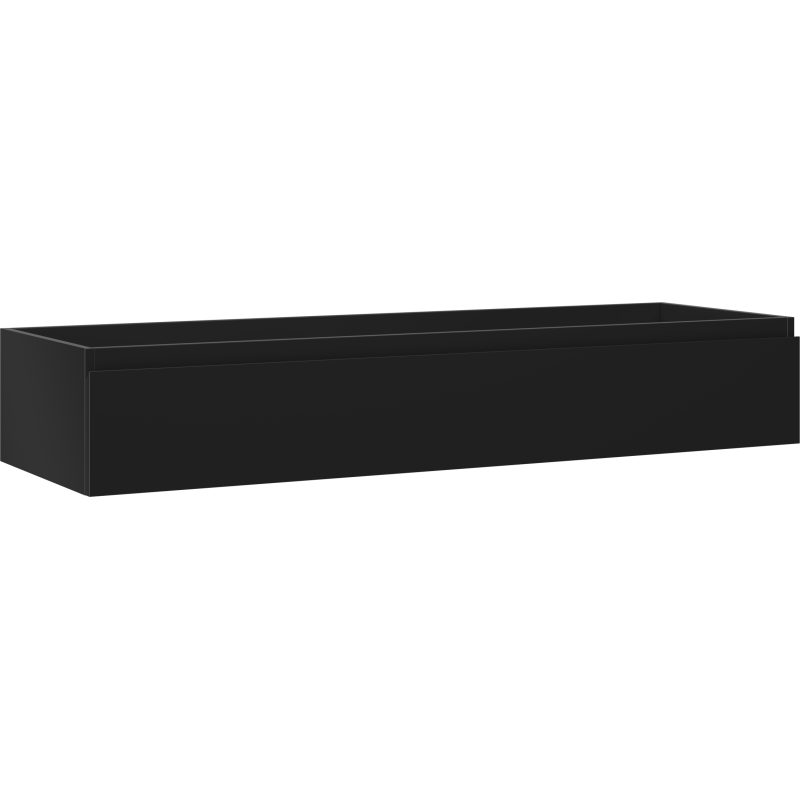 Mexen Orio szafka łazienkowa podumywalkowa 140 cm, 1 szuflada, czarna mat - 91A10-14023-1-BF71