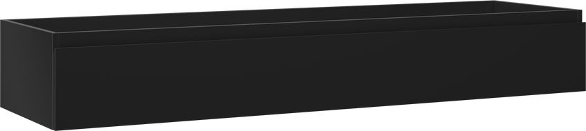 Mexen Orio badrumsskåp under tvättstället 160 cm, 1 låda, svart matt - 91A10-16023-1-BF71