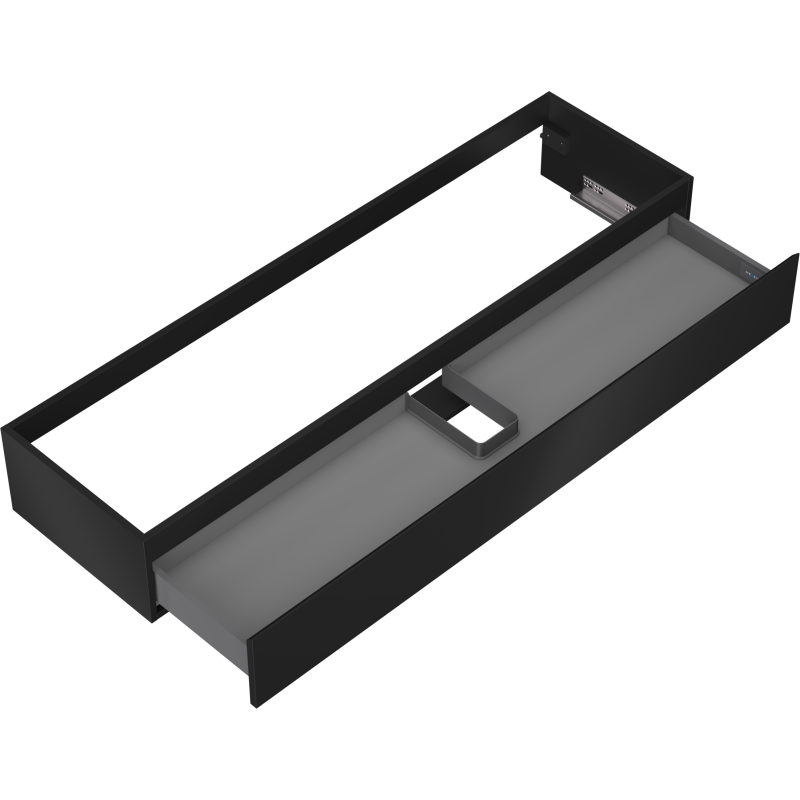 Mexen Orio armadio da bagno sottolavabo 160 cm, 1 cassetto, nero opaco - 91A10-16023-1-BF71