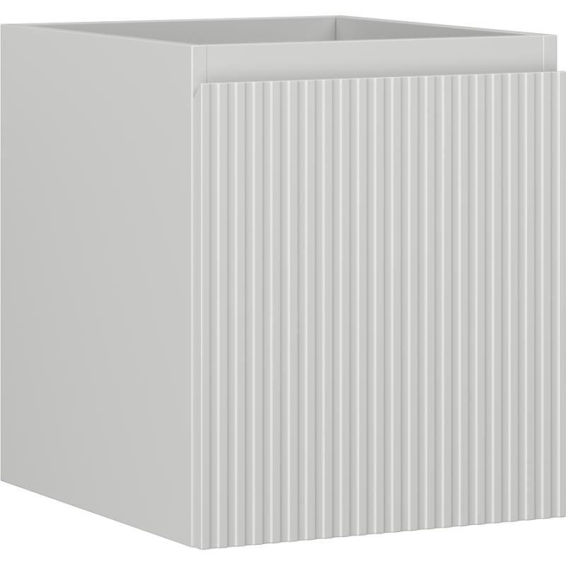 Mexen Rivel szafka łazienkowa podumywalkowa 40 cm, 1 szuflada, ryflowana , szara mat - 91A20-04047-1-BF62