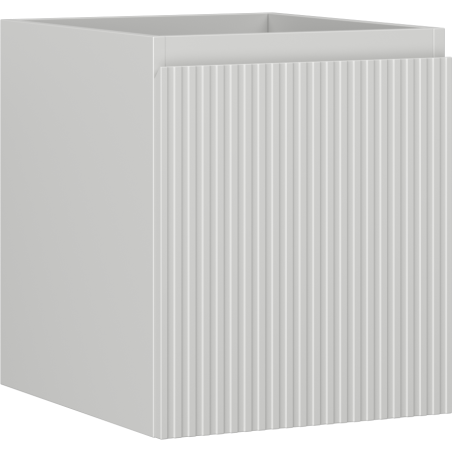 Mexen Rivel szafka łazienkowa podumywalkowa 40 cm, 1 szuflada, ryflowana , szara mat - 91A20-04047-1-BF62