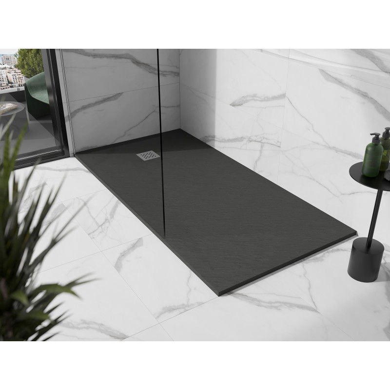 Mexen Stone+ receveur de douche composite rectangulaire 200 x 80 cm, anthracite - 44718020