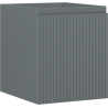 Mexen Rivel badmeubelkastje voor wastafel 40 cm, 1 lade, gegroefd, grijs mat - 91A20-04047-1-BF66