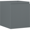 Mexen Rivel szafka łazienkowa podumywalkowa 40 cm, 1 szuflada, ryflowana , szara mat - 91A20-04047-1-BF66