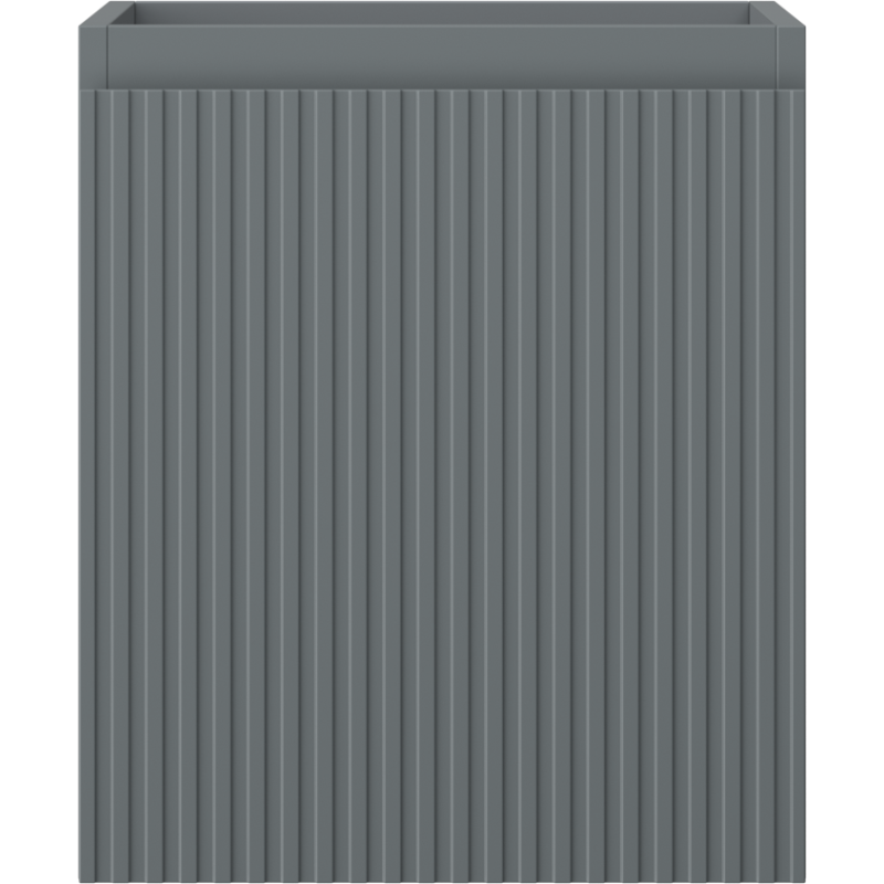 Mexen Rivel badkamerkastje onder wastafel 40 cm, 1 lade, geribbeld, grijs mat - 91A20-04047-1-BF66