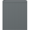 Mexen Rivel badmeubelkastje voor wastafel 40 cm, 1 lade, gegroefd, grijs mat - 91A20-04047-1-BF66