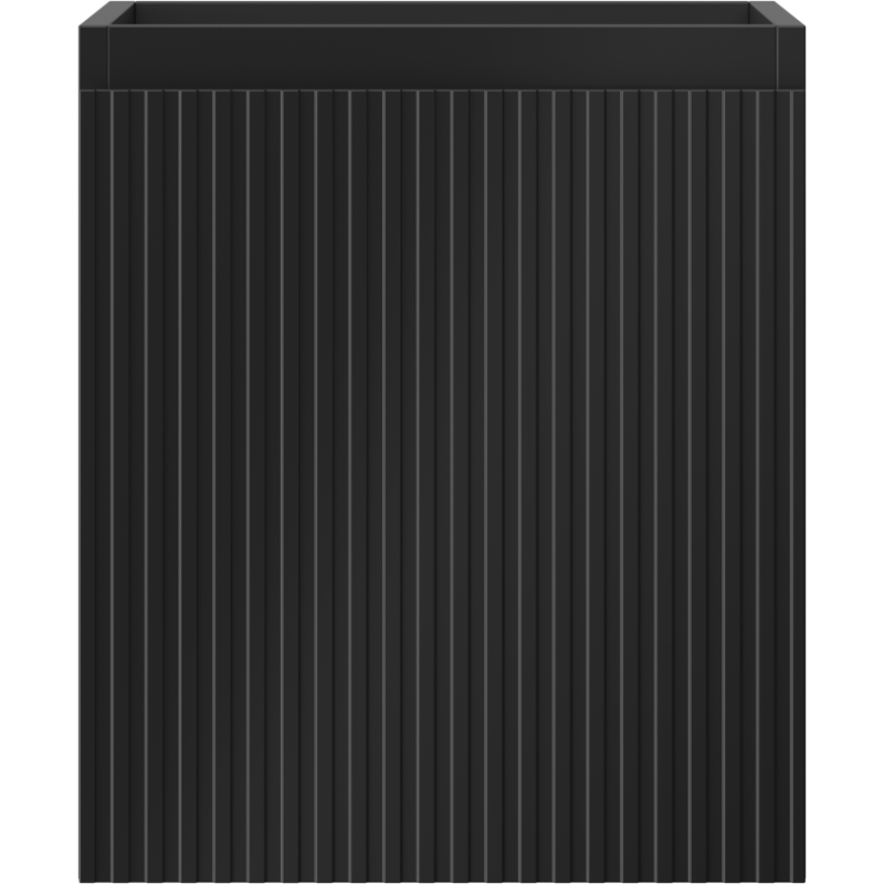 Mexen Rivel badkamerkast onder de wastafel 40 cm, 1 lade, gefreesd, zwart mat - 91A20-04047-1-BF71