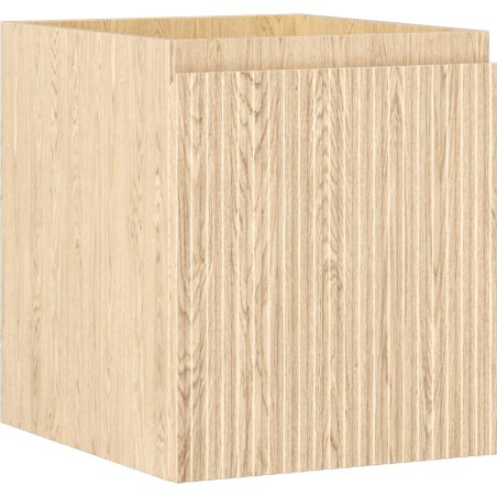 Mexen Rivel armario de baño de 40 cm, 1 cajón, ranurado, roble - 91A20-04047-1-BF81