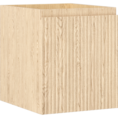 Mexen Rivel meuble de salle de bain sous-lavabo 40 cm, 1 tiroir, rainuré, chêne - 91A20-04047-1-BF81