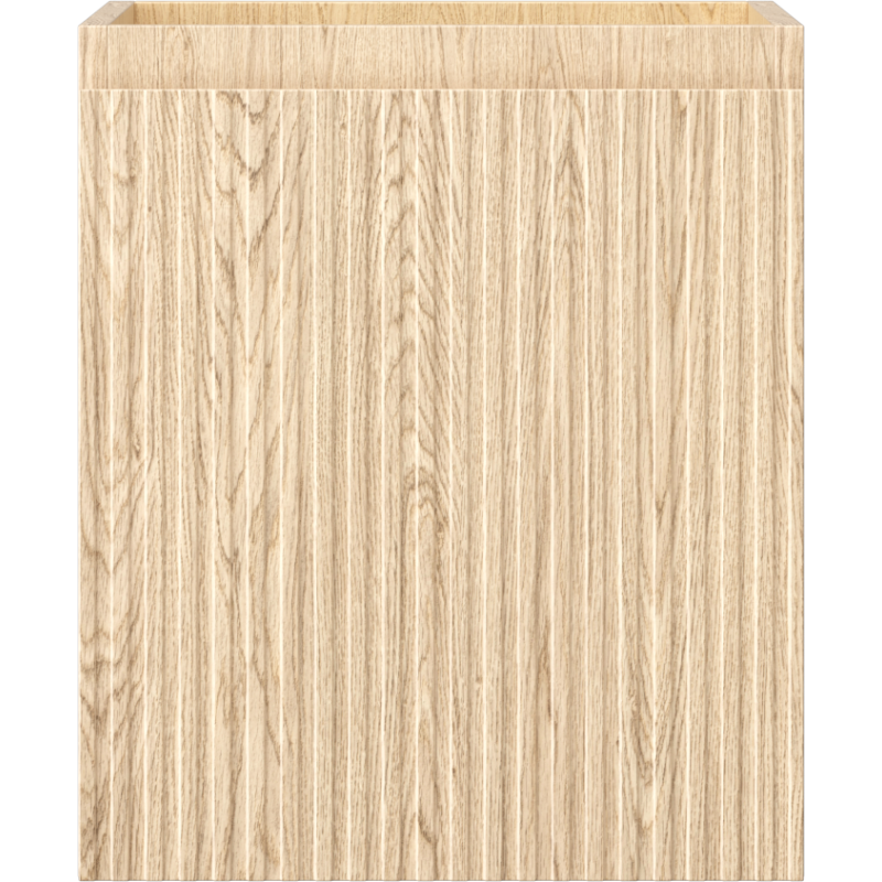 Mexen Rivel 40 cm under-sink bathroom cabinet, 1 drawer, grooved, oak - 91A20-04047-1-BF81