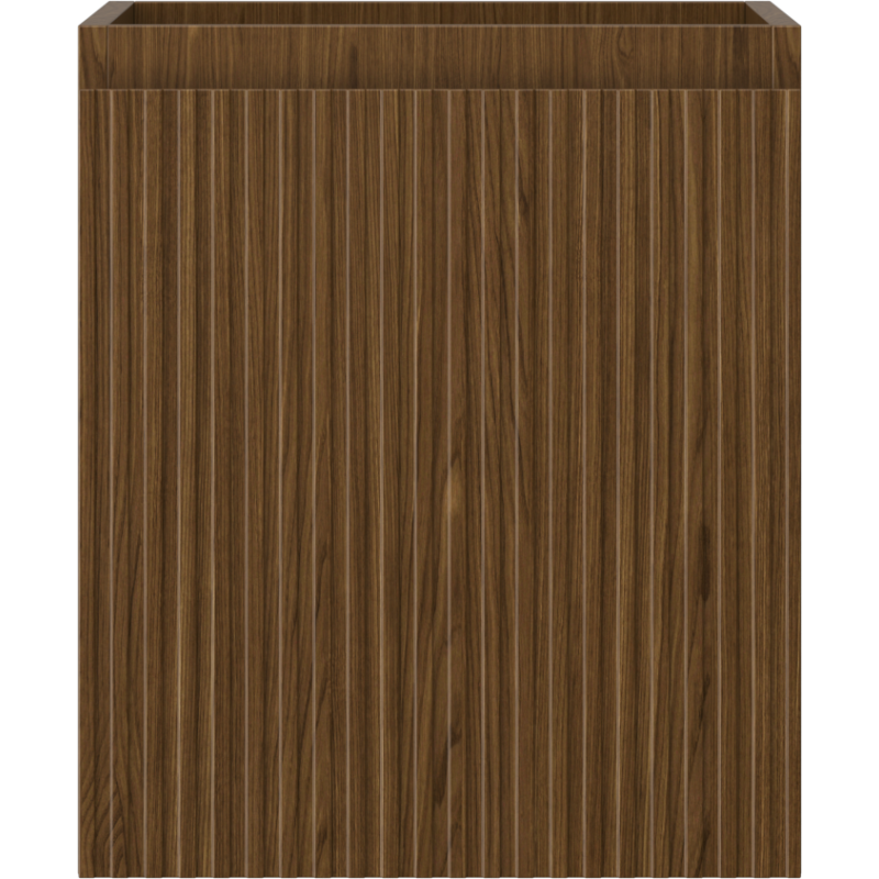 Mexen Rivel kylpyhuonekaappi pesualtaan alle 40 cm, 1 laatikko, uritettu, pähkinä - 91A20-04047-1-BF86