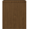 Mexen Rivel badkamerkastje onder wastafel 40 cm, 1 lade, geribbeld, walnoot - 91A20-04047-1-BF86