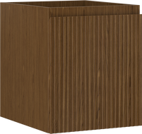 Mexen Rivel ormarić za kupaonicu ispod umivaonika 40 cm, 1 ladica, rebrasta, orah - 91A20-04047-1-BF86
