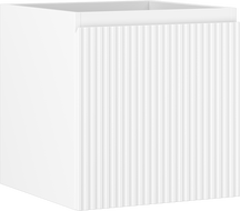 Mexen Rivel badrumsskåp under tvättställ 45 cm, 1 låda, räfflad, vit matt - 91A20-04547-1-BF01