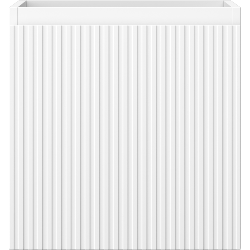 Mexen Rivel bathroom cabinet under sink 45 cm, 1 drawer, fluted, white matte - 91A20-04547-1-BF01