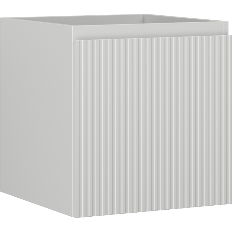 Mexen Rivel bathroom cabinet under-sink 45 cm, 1 drawer, fluted, matte gray - 91A20-04547-1-BF62