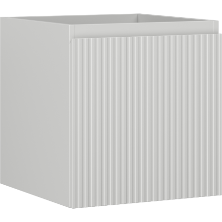 Mexen Rivel bathroom cabinet under-sink 45 cm, 1 drawer, fluted, matte gray - 91A20-04547-1-BF62