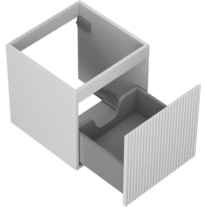 Mexen Rivel vannitoakapp valamu alla 45 cm, 1 sahtel, sooneline, hall matt - 91A20-04547-1-BF62