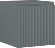 Mexen Rivel badkamerkast onder de wastafel 45 cm, 1 lade, gegroefd, grafiet mat - 91A20-04547-1-BF66