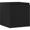 Mexen Rivel Badezimmerschrank unter Waschbecken 45 cm, 1 Schublade, geriffelt, schwarz matt - 91A20-04547-1-BF71
