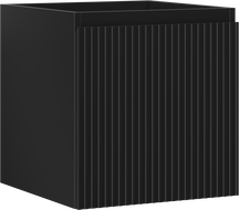 Mexen Rivel armario de baño para lavabo de 45 cm, 1 cajón, ranurado, negro mate - 91A20-04547-1-BF71